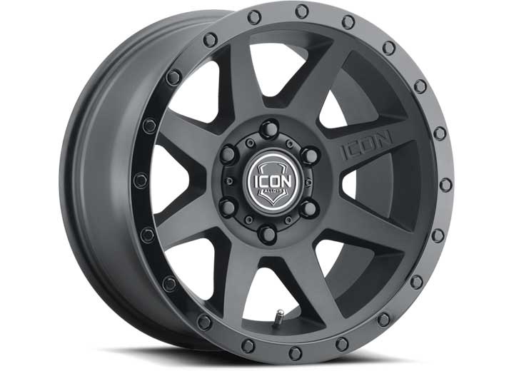 ICON Alloys Rebound Double Black 17x8.5 Wheel - 6x5.5 Bolt Pattern, 0mm Offset