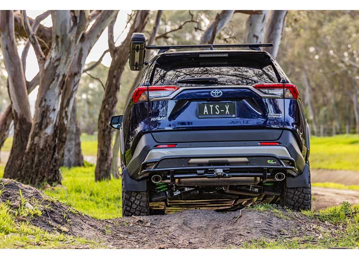 19-C RAV4 ATS REAR BUMPER PROTECTOR WITH HITCH RECEIVER