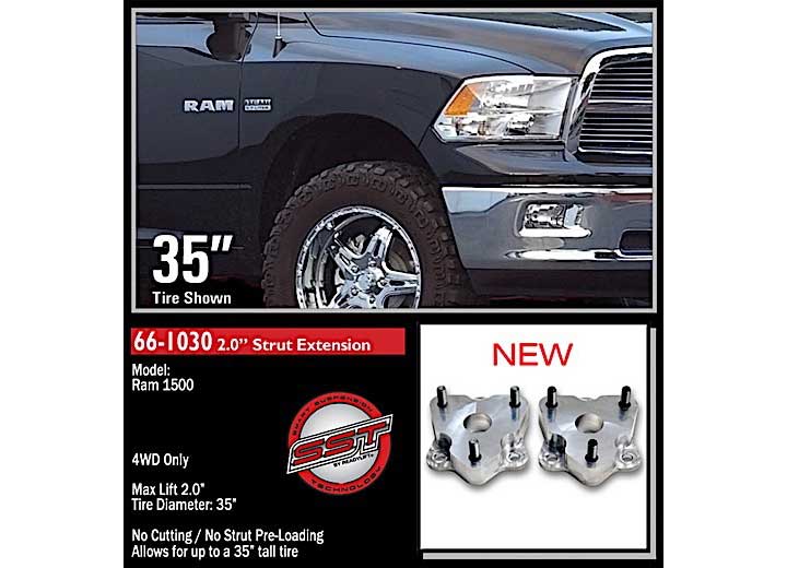 09-23 DODGE RAM 1500 RWD 2IN LEVEL KIT T6 BILLET ReadyLift Suspension