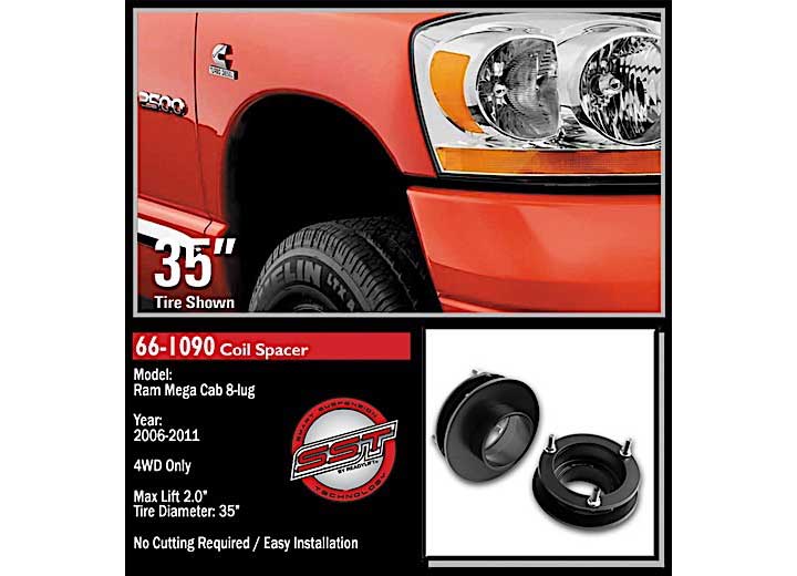 2IN LEVEL KIT 94-13 RAM 1500/2500/3500 4WD ReadyLift Suspension