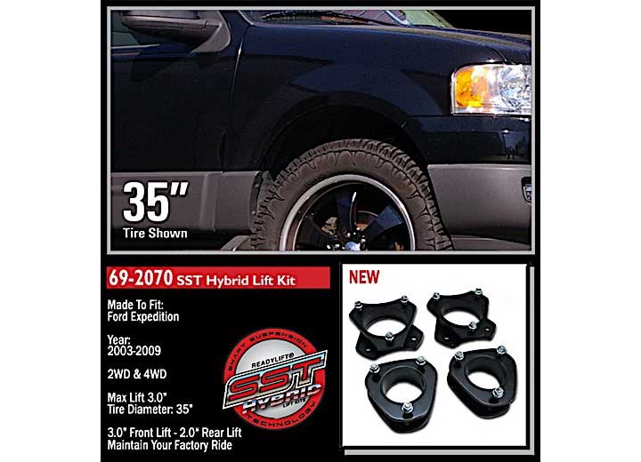 3.0IN FRONT W/2.0IN REAR SST LIFT KIT 03-17 EXPEDITION