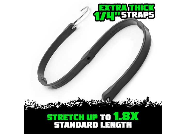 Durable 12-Pack Bungee Tarp Straps for Secure Outdoor Use Rhino USA