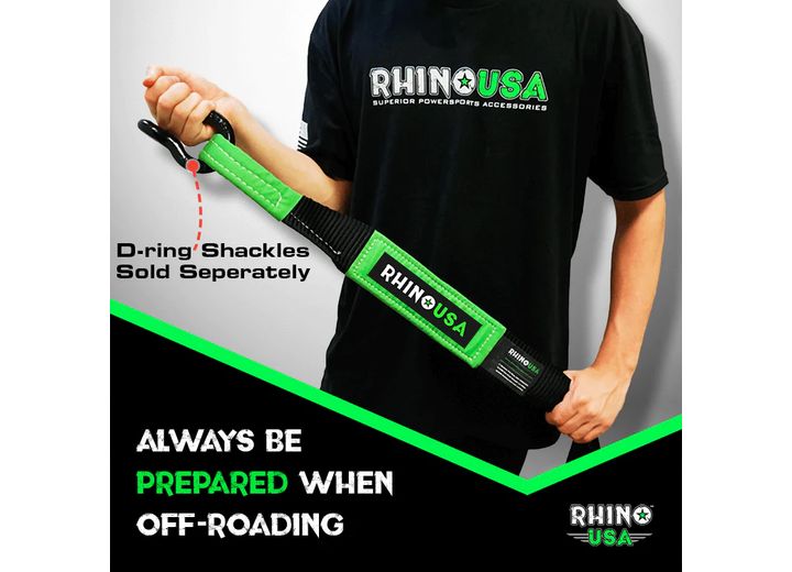 20FT HEAVY-DUTY TOW STRAP FOR ULTIMATE RECOVERY