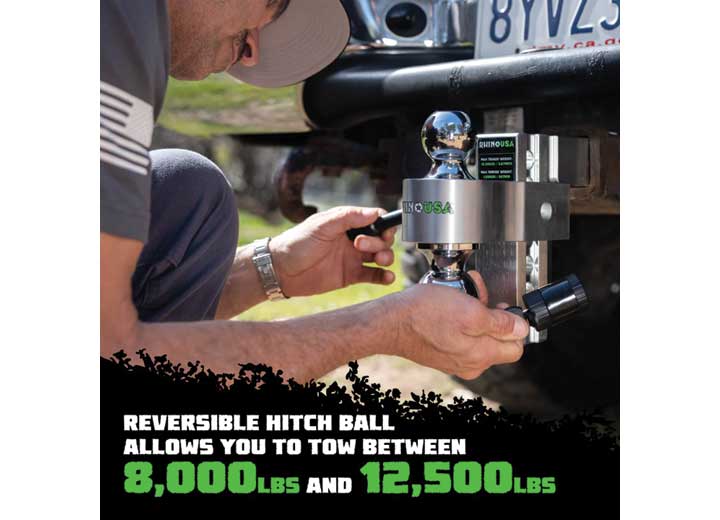 6-Inch Heavy-Duty Silver Drop Hitch for 2.5-Inch Receivers