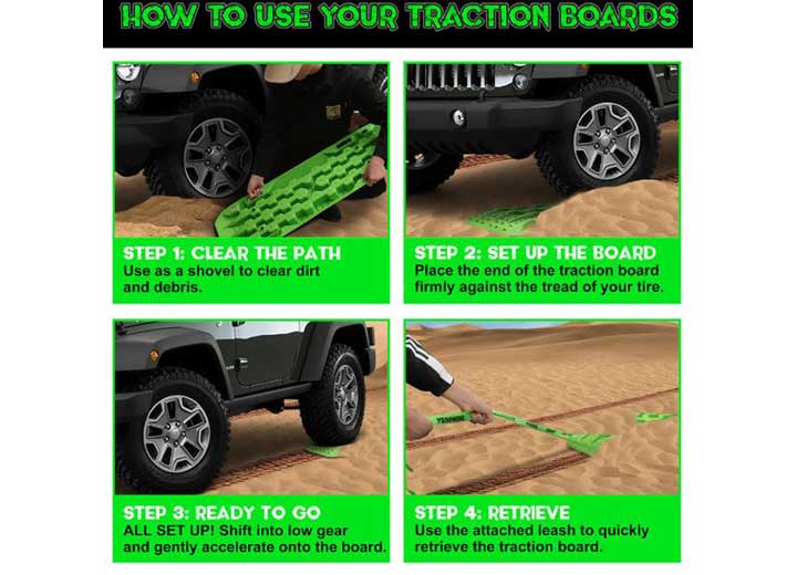 BLUE OFF-ROAD RECOVERY TRACTION BOARD SET Rhino USA