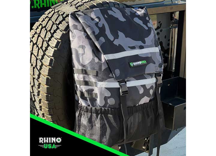 Camo Spare Tire Cargo & Trash Organizer Rhino USA