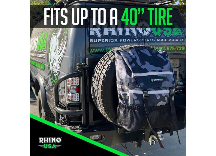 Camo Spare Tire Cargo & Trash Organizer Rhino USA