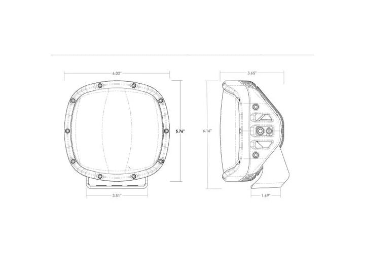 Adapt XP Amber Pro Lens - Ultimate Clarity & Comfort for Outdoor Enthusiasts Rigid Industries