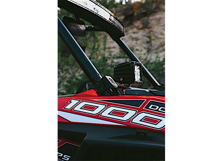 14-15 XP1000 A-Pillar Accessory Mount for Superior Off-Road Visibility and Utility rigid industries