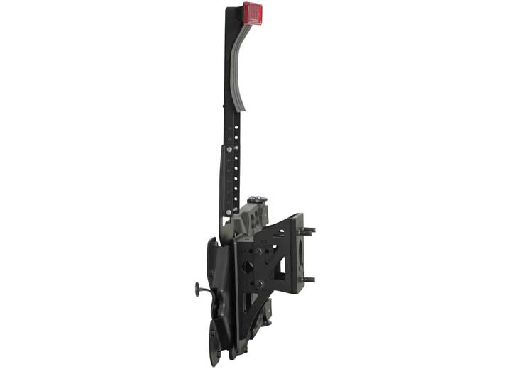 07-18 WRANGLER JK 2/4DR PIVOT HEAVY-DUTY OVERSIZE TIRE CARRIER; BLACK