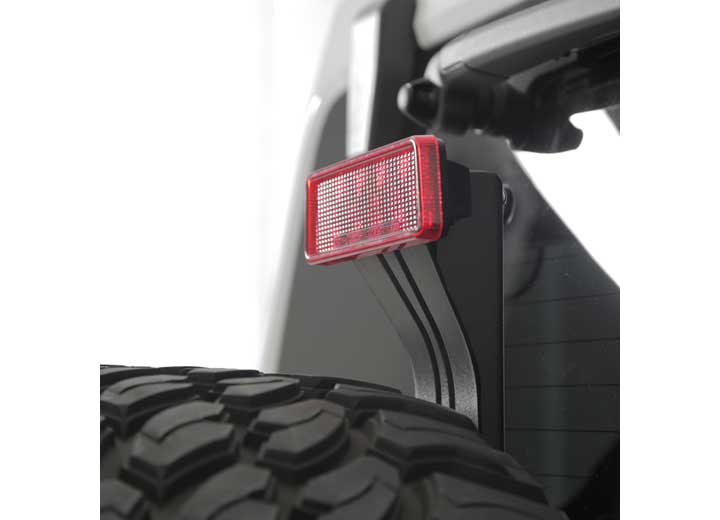 07-18 WRANGLER JK 2/4DR PIVOT HEAVY-DUTY OVERSIZE TIRE CARRIER; BLACK
