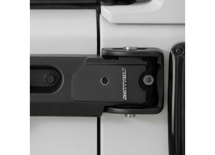 07-18 WRANGLER JK 2/4DR PIVOT HEAVY-DUTY OVERSIZE TIRE CARRIER; BLACK