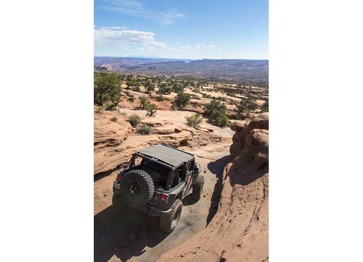 07-18 WRANGLER JK 2/4DR PIVOT HEAVY-DUTY OVERSIZE TIRE CARRIER; BLACK