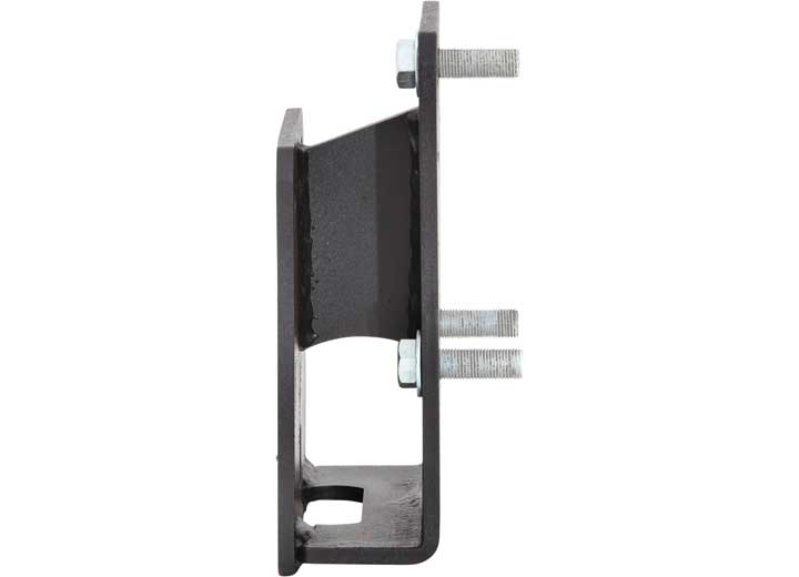 76-86 CJ5/CJ7; 87-18 WRANGLER YJ/TJ/LJ/JK TIRE RELOCATION BRACKET; BLACK; CLEAR UP TO 35IN TIRE