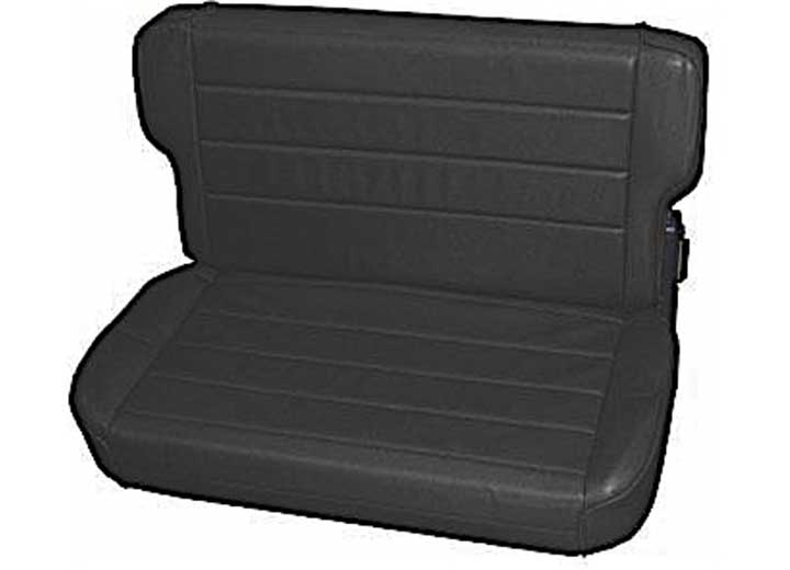 97-06 WRANGLER (TJ) SEAT - REAR - FOLD & TUMBLE - DENIM BLACK Smittybilt