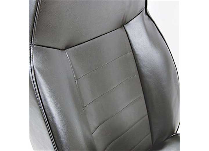 76-18 CJ & WRANGLER CJ/YJ/TJ/LJ SEAT - FRONT - STANDARD BUCKET - VINYL BLACK Smittybilt