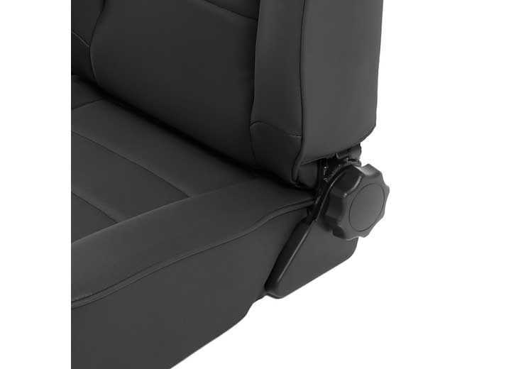 76-18 CJ & WRANGLER CJ/YJ/TJ/LJ SEAT - FRONT - FACTORY STYLE REPLACEMENT W/ RECLINER - DENIM BLACK Smittybilt