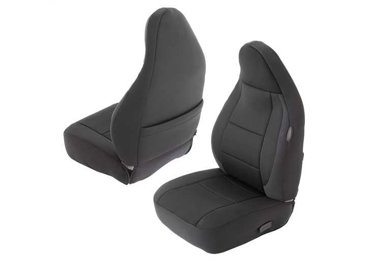 97-02 TJ NEOPRENE SEAT COVER SET FRONT/REAR - BLACK Smittybilt
