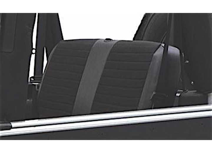 13-18 WRANGLER JK 4 DR NEOPRENE FRONT AND REAR SEAT COVER SET; BLACK