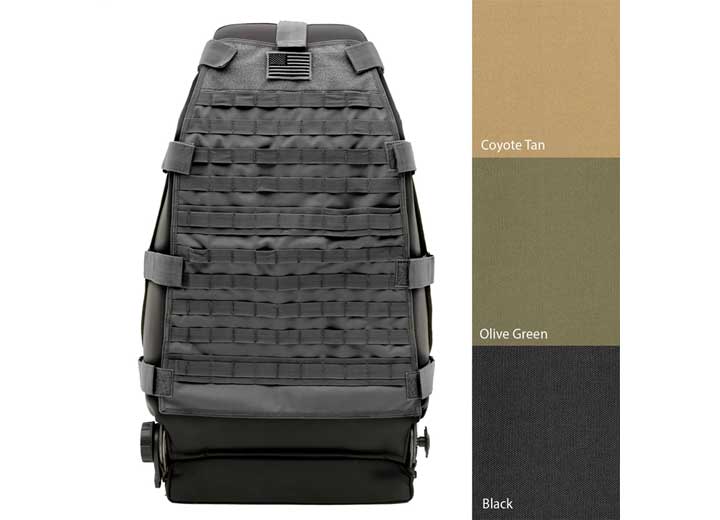 87-18 CJ & WRANGLER YJ/TJ/LJ/JK GEAR SEAT COVER - FRONT DRIVER OR PASSENGER(NOT PAIR) - BLACK