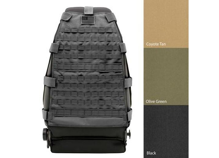 87-18 CJ & WRANGLER YJ/TJ/LJ/JK GEAR SEAT COVER - FRONT DRIVER OR PASSENGER(NOT PAIR) - BLACK