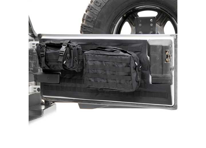 97-06 WRANGLER TJ/LJ GEAR TAILGATE COVER; BLACK DENIM Smittybilt