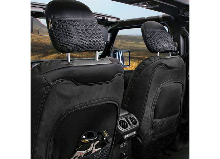 20-C GLADIATOR JT GEN2 NEOPRENE FRONT/REAR SEAT COVER; CHARCOAL/BLACK