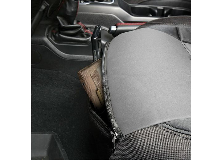 20-C GLADIATOR JT GEN2 NEOPRENE FRONT/REAR SEAT COVER; CHARCOAL/BLACK Smittybilt