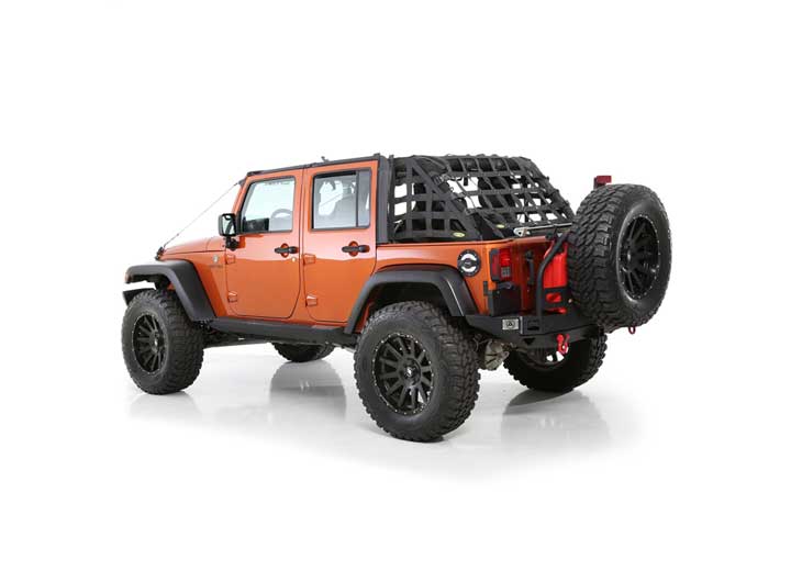 07-18 WRANGLER JK 4DR CRES2 CARGO RESTRAINT SYSTEM; 2IN NYLON WEBBING; BLACK Smittybilt