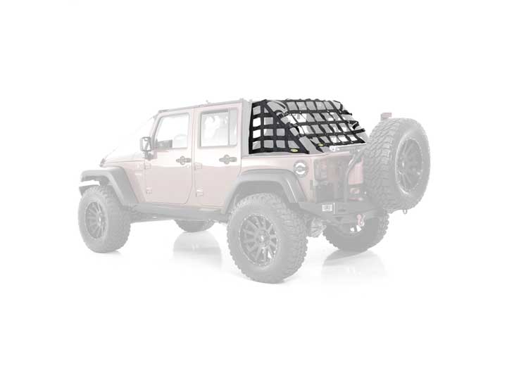 07-18 WRANGLER JK 4DR CRES2 CARGO RESTRAINT SYSTEM; 2IN NYLON WEBBING; BLACK Smittybilt