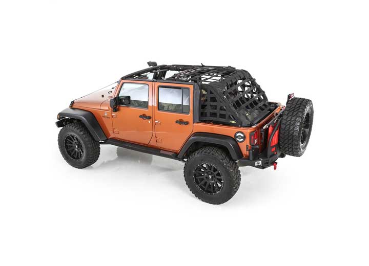 07-18 WRANGLER JK 4DR CRES2 CARGO RESTRAINT SYSTEM; 2IN NYLON WEBBING; BLACK Smittybilt