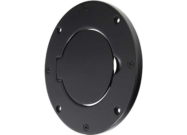97-06 WRANGLER (TJ/LJ) GAS COVER - BILLET STYLE - GLOSS BLACK Smittybilt