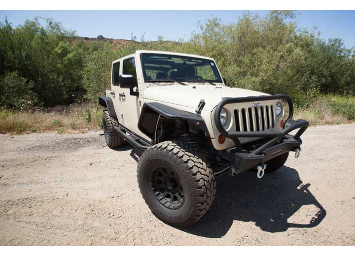 07-18 WRANGLER JK 4 DR SRC ROCK CRAWLER SIDE ARMOR; BLACK TEXTURED