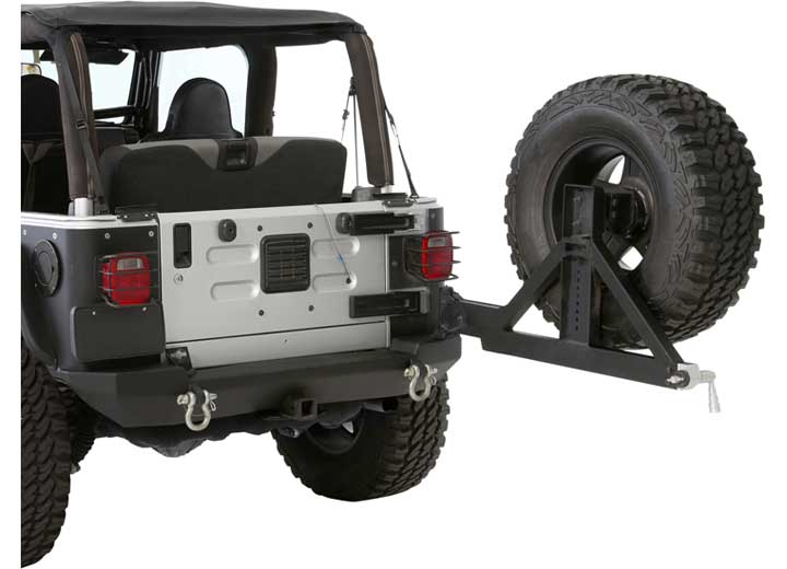 87-06 WRANGLER (YJ/TJ/LJ) XRC REAR SWING AWAY - BLACK TEXTURED