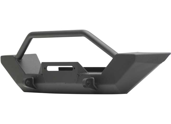 97-06 WRANGLER TJ/LJ XRC ROCK CRAWLER FRONT BUMPER W/GRILLE GUARD & D-RING MOUNTS; BLACK TEXTURED