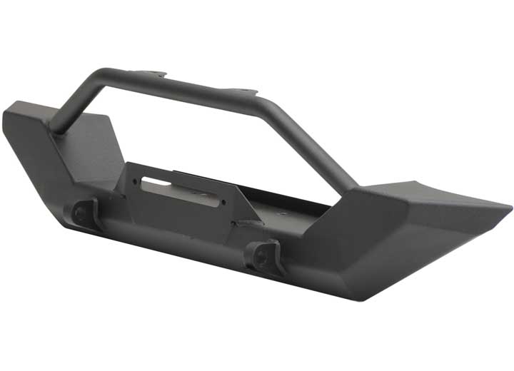 97-06 WRANGLER TJ/LJ XRC ROCK CRAWLER FRONT BUMPER W/GRILLE GUARD & D-RING MOUNTS; BLACK TEXTURED