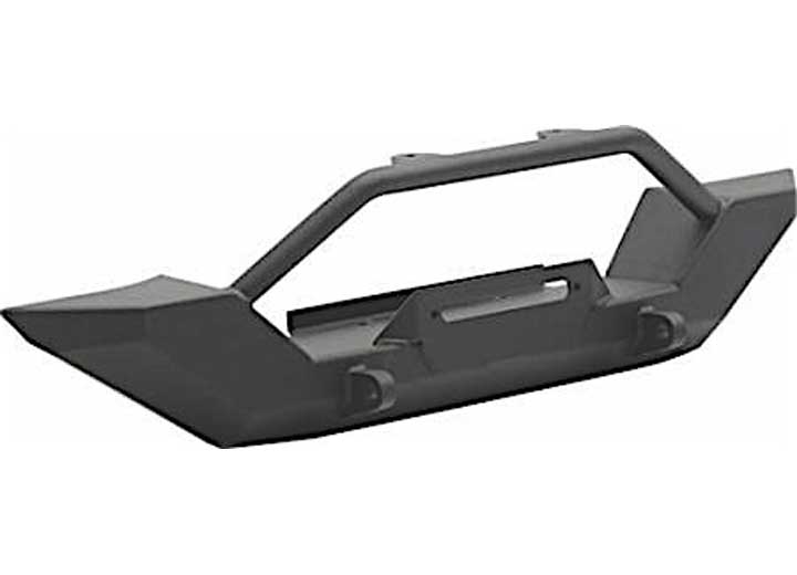 97-06 WRANGLER TJ/LJ XRC ROCK CRAWLER FRONT BUMPER W/GRILLE GUARD & D-RING MOUNTS; BLACK TEXTURED