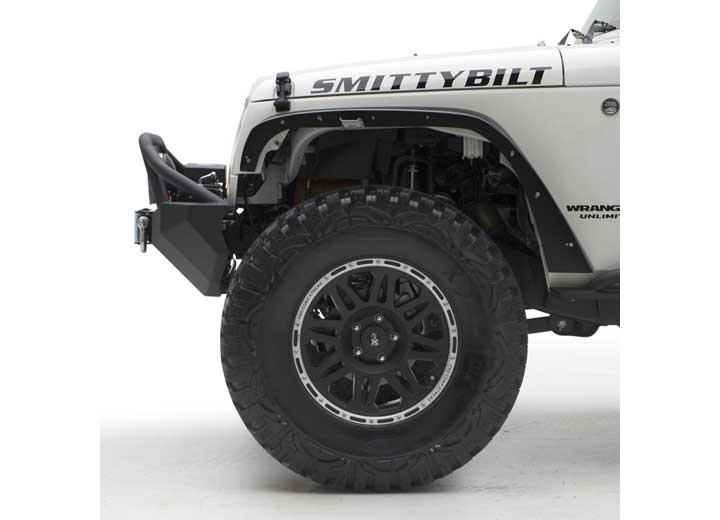 07-18 WRANGLER JK XRC 4IN FENDER FLARES; SET OF 4; BLACK TEXTURED Smittybilt