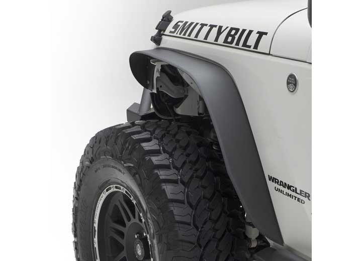 07-18 WRANGLER JK XRC 4IN FENDER FLARES; SET OF 4; BLACK TEXTURED Smittybilt