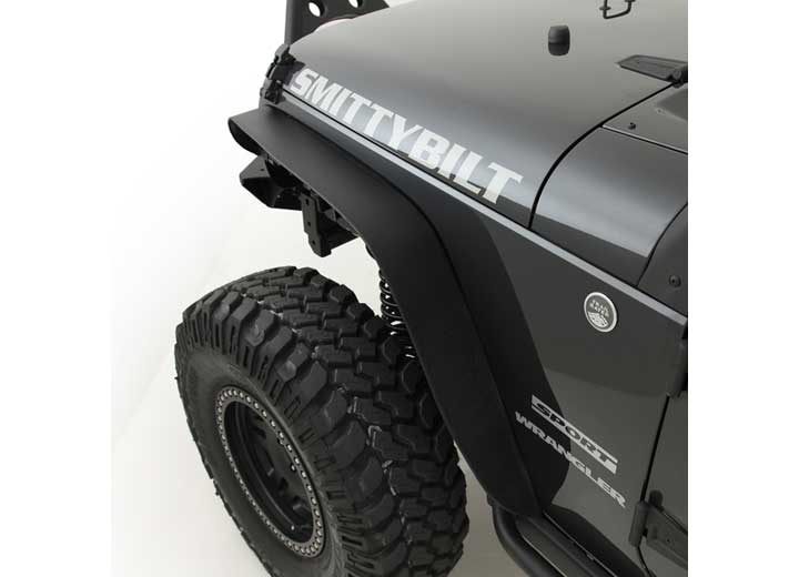 07-18 WRANGLER JK XRC 4IN FENDER FLARES; SET OF 4; BLACK TEXTURED Smittybilt