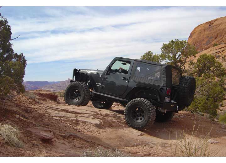 07-18 WRANGLER JK XRC 4IN FENDER FLARES; SET OF 4; BLACK TEXTURED Smittybilt