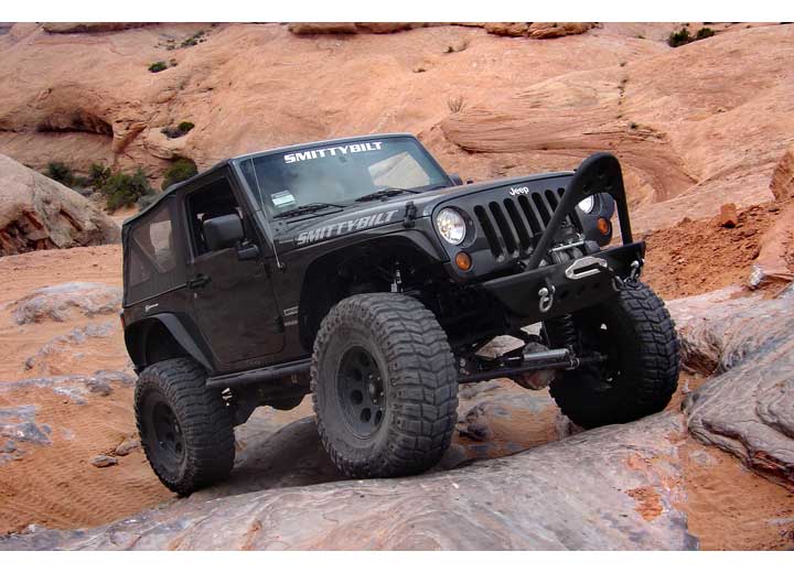 07-18 WRANGLER JK XRC 4IN FENDER FLARES; SET OF 4; BLACK TEXTURED Smittybilt