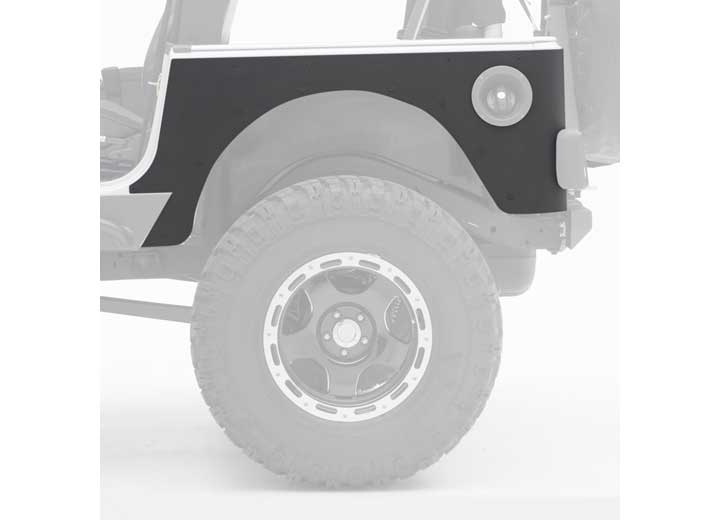 97-06 WRANGLER TJ 2 DOOR XRC REAR CORNER GUARDS - BLACK TEXTURED Smittybilt