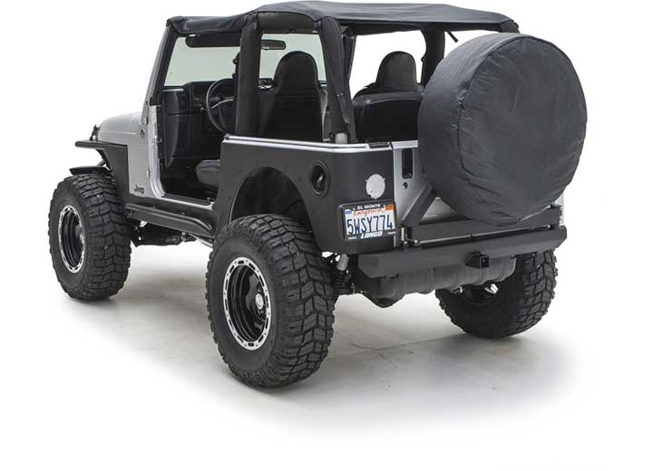 97-06 WRANGLER TJ 2 DOOR XRC REAR CORNER GUARDS - BLACK TEXTURED Smittybilt