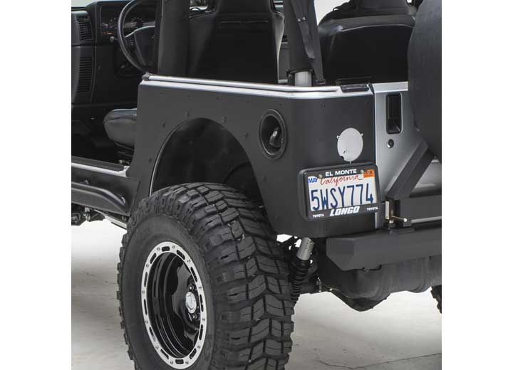 97-06 WRANGLER TJ 2 DOOR XRC REAR CORNER GUARDS - BLACK TEXTURED Smittybilt