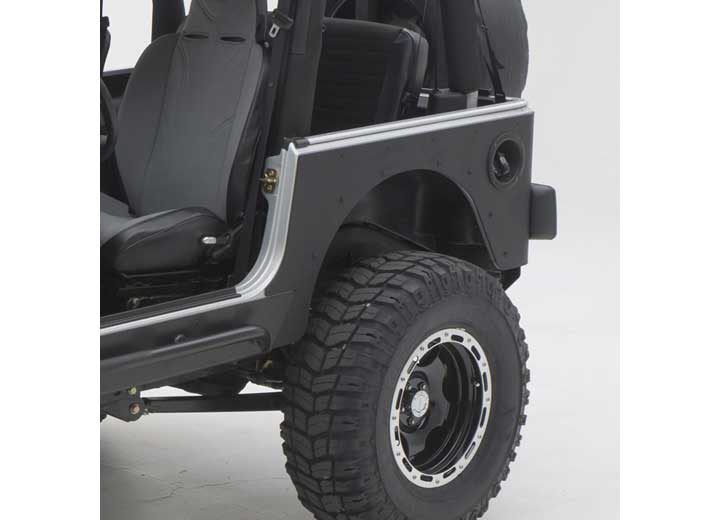 97-06 WRANGLER TJ 2 DOOR XRC REAR CORNER GUARDS - BLACK TEXTURED Smittybilt