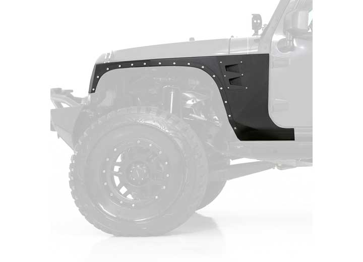 07-18 WRANGLER JK 2/4 DR XRC FRONT FENDERS ARMOR; SOLD AS PAIR; BLACK TEXTURED