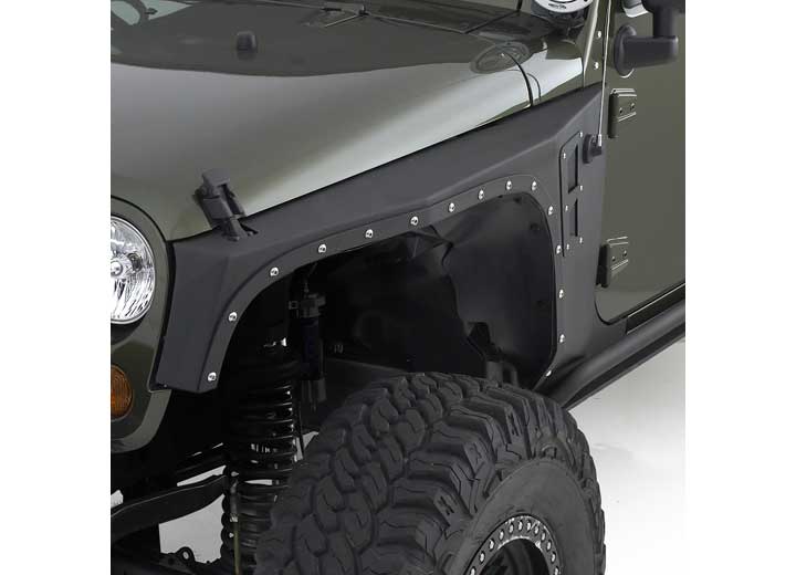 07-18 WRANGLER JK 2/4 DR XRC FRONT FENDERS ARMOR; SOLD AS PAIR; BLACK TEXTURED