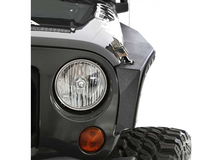 07-18 WRANGLER JK 2/4 DR XRC FRONT FENDERS ARMOR; SOLD AS PAIR; BLACK TEXTURED
