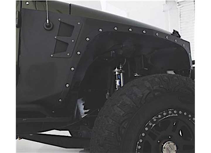 07-18 WRANGLER JK 2/4 DR XRC FRONT FENDERS ARMOR; SOLD AS PAIR; BLACK TEXTURED